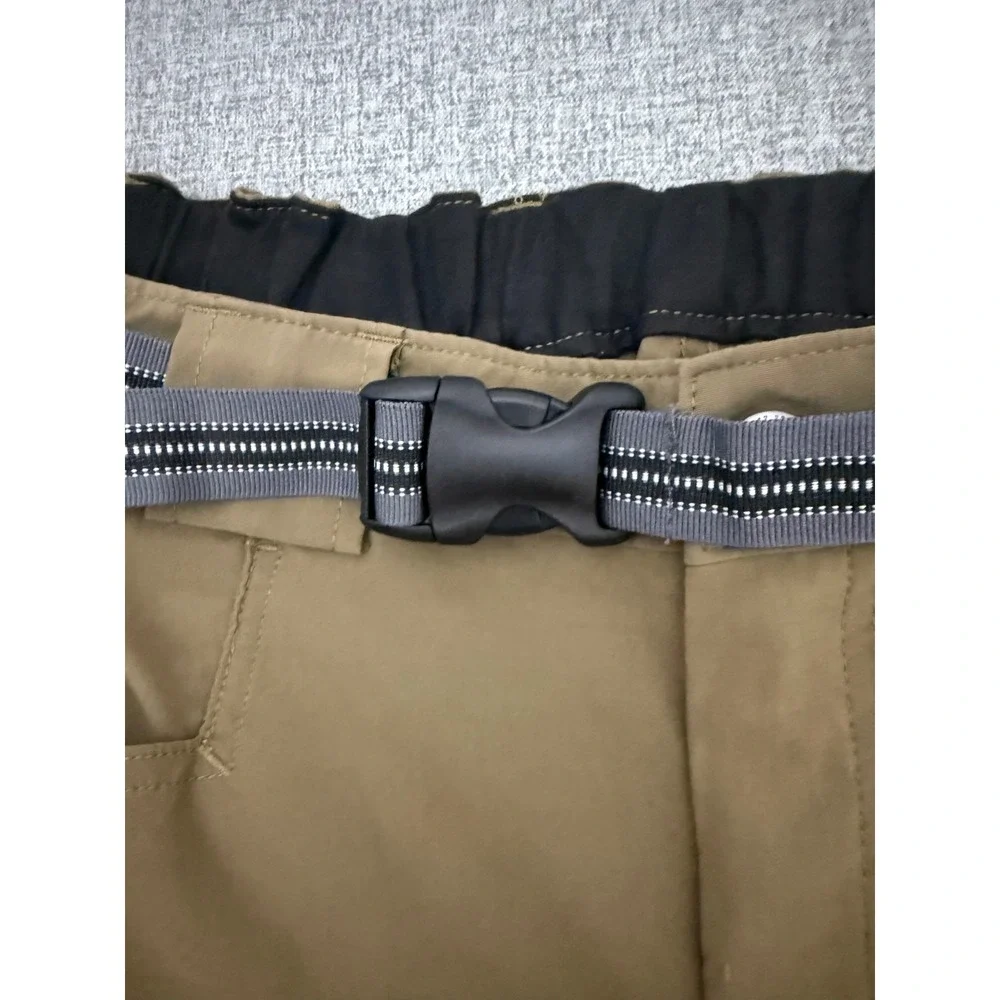 NWOT Duluth Trading Co Mens Tan Nylon Spandex Cargo Pants with Belt LX30